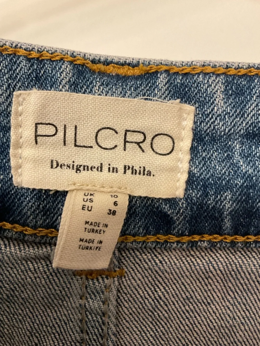 Anthropologie Pilcro Denim Buttondown Pencil Skirt Mini Maxi Stretch Slim Fit - Picture 6 of 11